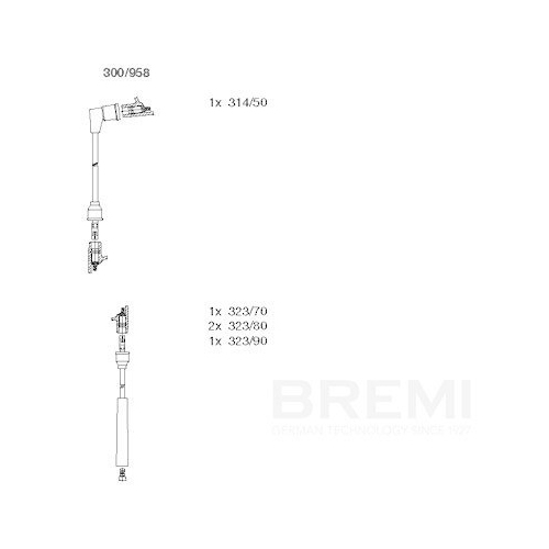 BREMI Z&uuml;ndleitungssatz 300/958