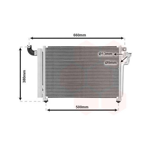 VAN WEZEL Kondensator, Klimaanlage 83005082