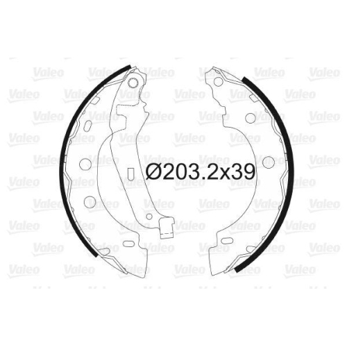 VALEO Bremsbackensatz 562642