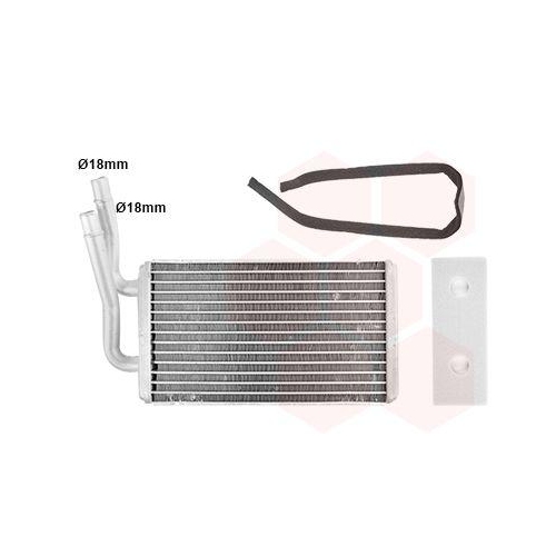 VAN WEZEL W&auml;rmetauscher, Innenraumheizung 18016701