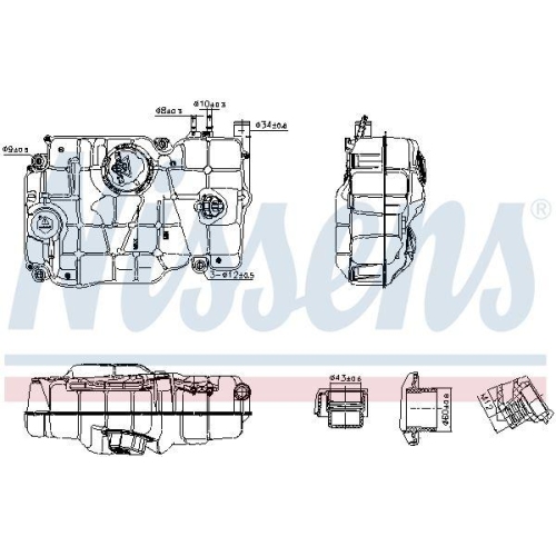 NISSENS Ausgleichsbeh&auml;lter, K&uuml;hlmittel ** FIRST FIT ** 996162