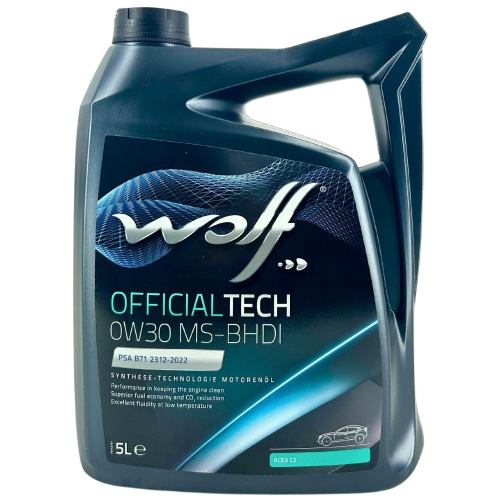 Motor&ouml;l Motoren&ouml;l Wolf OfficialTech 0W-30 MS-BHDI 5 Liter Kanister 1051970