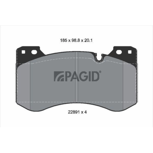 PAGID Bremsbelagsatz, Scheibenbremse T4223N
