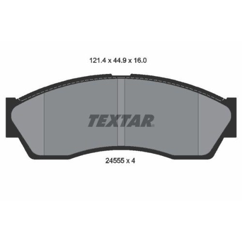 TEXTAR Bremsbelagsatz, Scheibenbremse 2455501