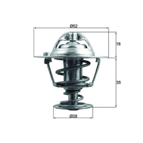 MAHLE Thermostat, K&uuml;hlmittel BEHR TX 184 78D