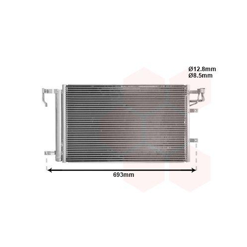 VAN WEZEL Kondensator, Klimaanlage 83005093