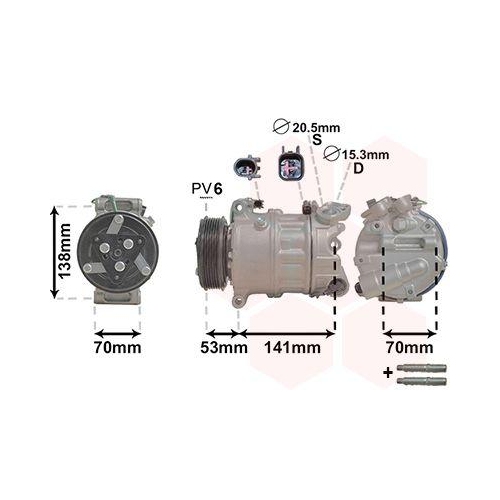 VAN WEZEL Kompressor, Klimaanlage *** IR PLUS *** 0200K209