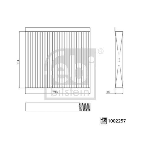 FEBI BILSTEIN Filter, Innenraumluft 1002257