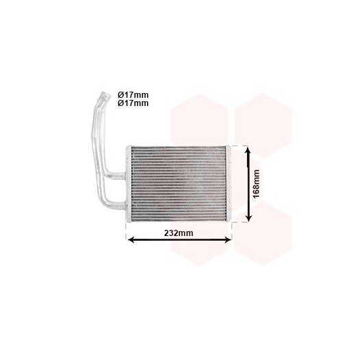 VAN WEZEL W&auml;rmetauscher, Innenraumheizung 27006299