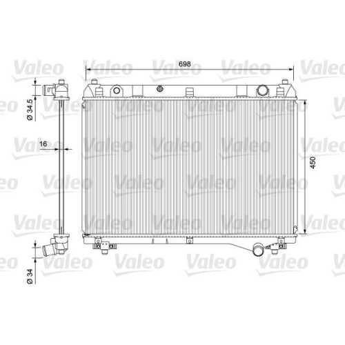 VALEO K&uuml;hler, Motork&uuml;hlung 701722