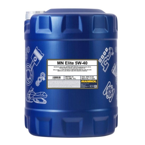 Motor&ouml;l Motoren&ouml;l Mannol Elite 5W-40 10 Liter Kanister MN7903-10