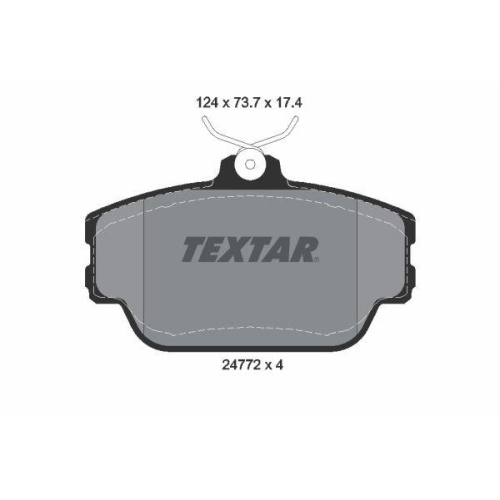 TEXTAR Bremsbelagsatz, Scheibenbremse Q+ 2477201