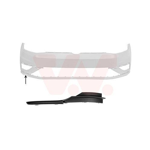 VAN WEZEL Zier-/Schutzleiste, Sto&szlig;f&auml;nger ** Equipart ** 5775582