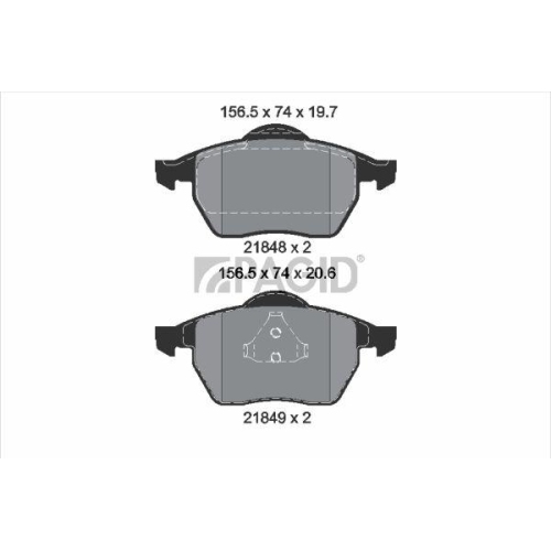 PAGID Bremsbelagsatz, Scheibenbremse T1106N