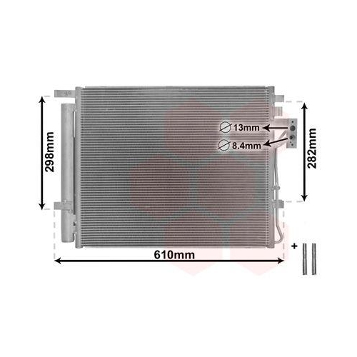 VAN WEZEL Kondensator, Klimaanlage 83005149