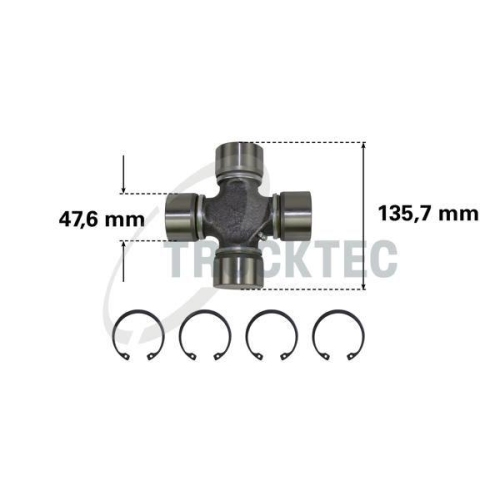 TRUCKTEC AUTOMOTIVE Gelenk, Gelenkwelle 05.34.008