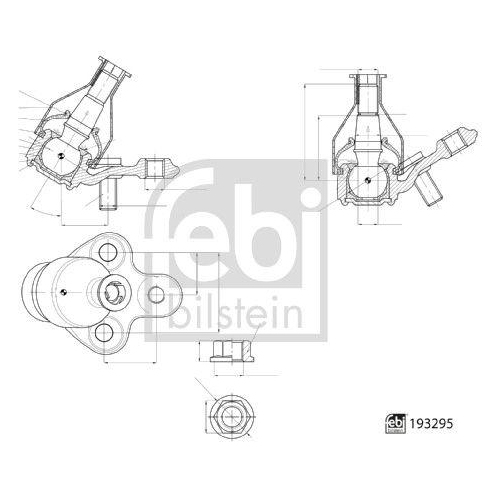 FEBI BILSTEIN Trag-/Führungsgelenk 193295