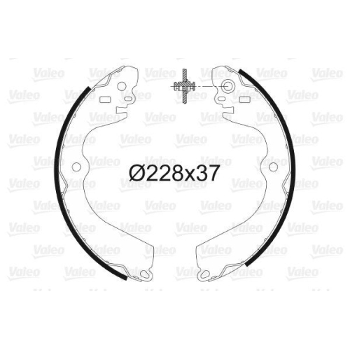 VALEO Bremsbackensatz 564195