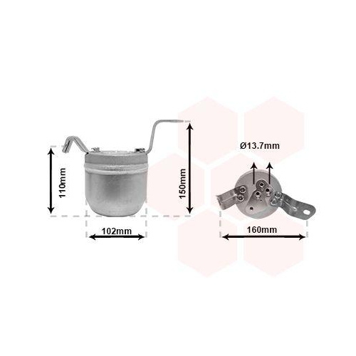 VAN WEZEL Trockner, Klimaanlage 0600D224