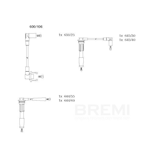 BREMI Z&uuml;ndleitungssatz 600/106