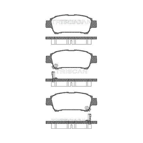 TRISCAN Bremsbelagsatz, Scheibenbremse 8110 13027