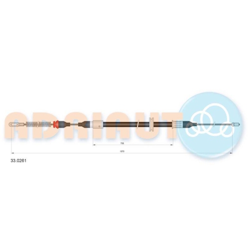ADRIAUTO Seilzug, Feststellbremse 33.0261