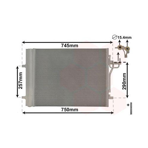 VAN WEZEL Kondensator, Klimaanlage *** IR PLUS *** 18015717