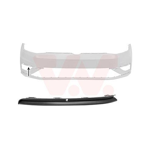 VAN WEZEL Zier-/Schutzleiste, Sto&szlig;f&auml;nger ** Equipart ** 5775584