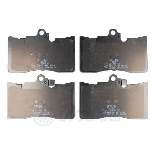 OPTIMAL Bremsbelagsatz, Scheibenbremse BP-12527