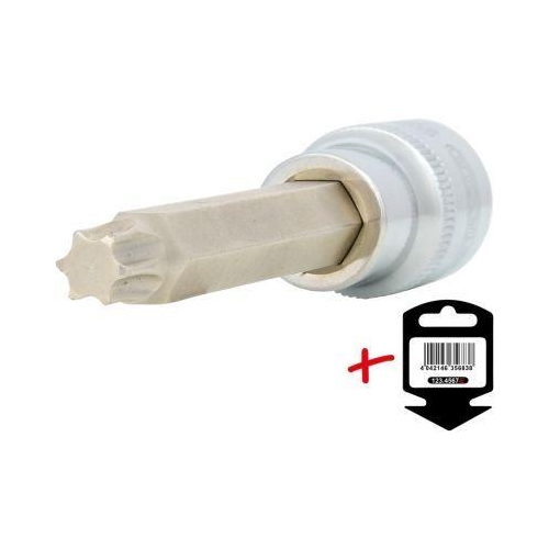 1/2 Zoll CHROMEplus Bit-Stecknuss Torx, lang, T50 auf H&auml;nger KS TOOLS 918.1648-E