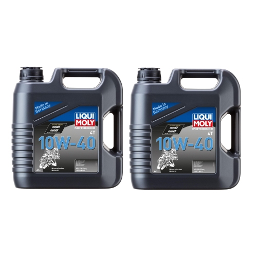 2x Liqui Moly Motorbike 4T 10W-40 Motor&ouml;l 4-Liter 3046 - 8 Liter