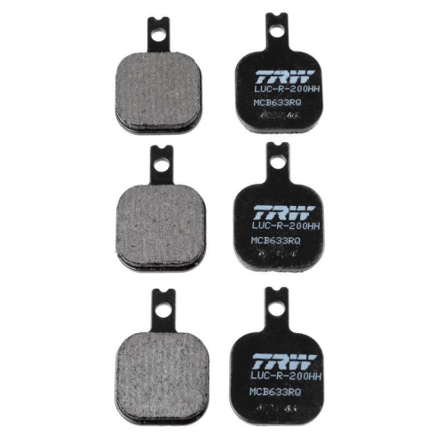 TRW Bremsbelagsatz, Scheibenbremse Organic Sportive MCB633RQ