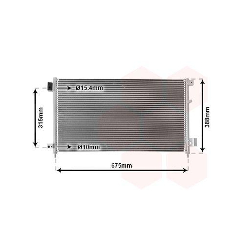 VAN WEZEL Kondensator, Klimaanlage 25005185