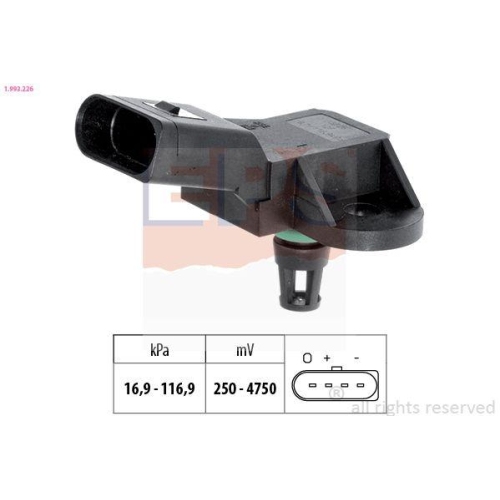 EPS Drucksensor, Bremskraftverst&auml;rker Made in Italy - OE Equivalent 1.993.226