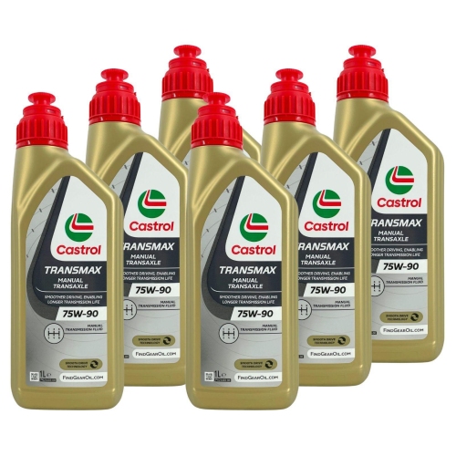 Castrol TRANSMAX Manual Transaxle 75W-90 Schaltgetriebe&ouml;l GL4+ VW 501 50 6 Liter