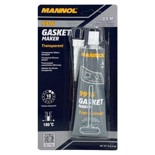 MANNOL 9916 Gasket Maker Transparent Dichtmasse Kleber Scheinwerfer Blinker 85g