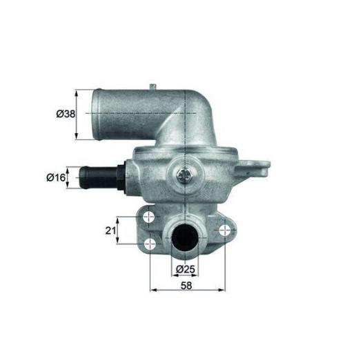 MAHLE Thermostat, K&uuml;hlmittel BEHR TI 135 80D