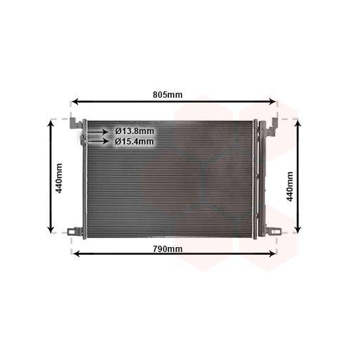 VAN WEZEL Kondensator, Klimaanlage 58015705