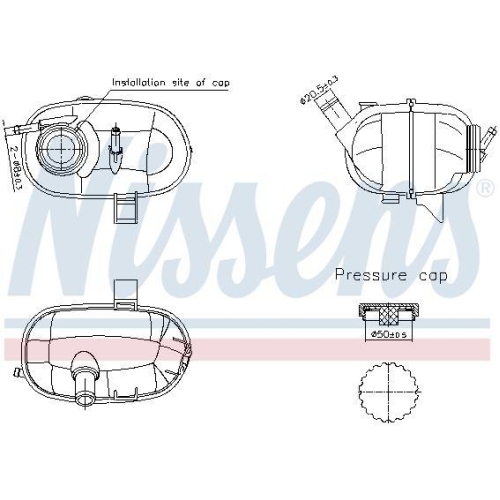 NISSENS Ausgleichsbeh&auml;lter, K&uuml;hlmittel ** FIRST FIT ** 996339