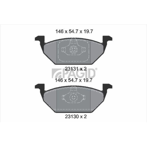 PAGID Bremsbelagsatz, Scheibenbremse T1165N