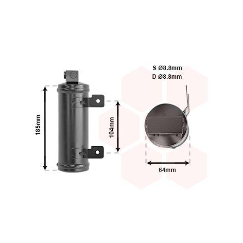 VAN WEZEL Trockner, Klimaanlage 3700D282