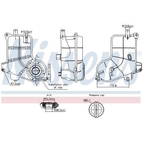 NISSENS Ausgleichsbeh&auml;lter, K&uuml;hlmittel ** FIRST FIT ** 996368