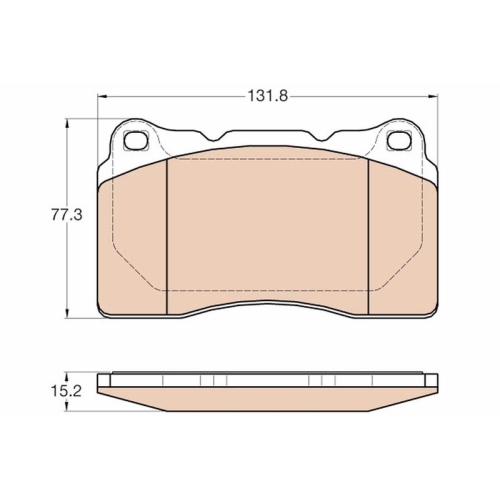 TRW Bremsbelagsatz, Scheibenbremse GDB2007