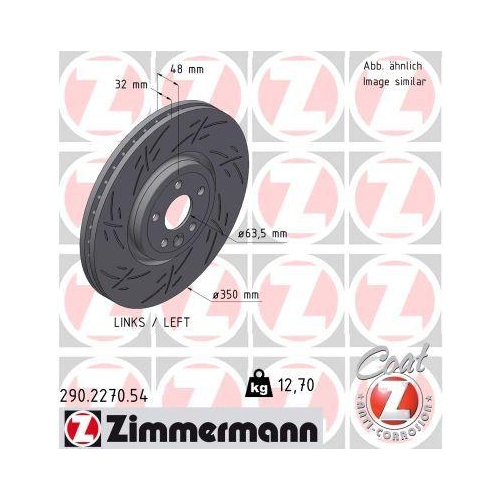 ZIMMERMANN Bremsscheibe BLACK Z 290.2270.54