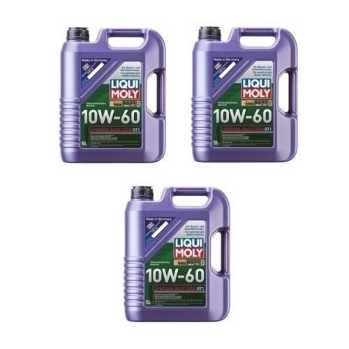 Liqui Moly Synthoil Race Tech GT1 Motoröl 10W-60, 15-Liter 3 Kanister Art.Nr. 13