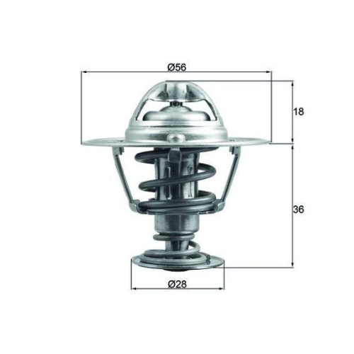 MAHLE Thermostat, Kühlmittel BEHR TX 199 88D