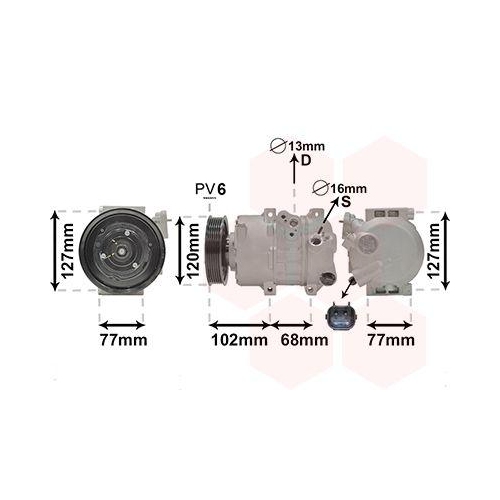 VAN WEZEL Kompressor, Klimaanlage 8201K713