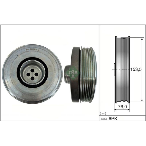 Schaeffler INA Riemenscheibe, Kurbelwelle 544 0201 10