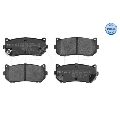 MEYLE Bremsbelagsatz, Scheibenbremse MEYLE-ORIGINAL: True to OE. 025 234 5513/W