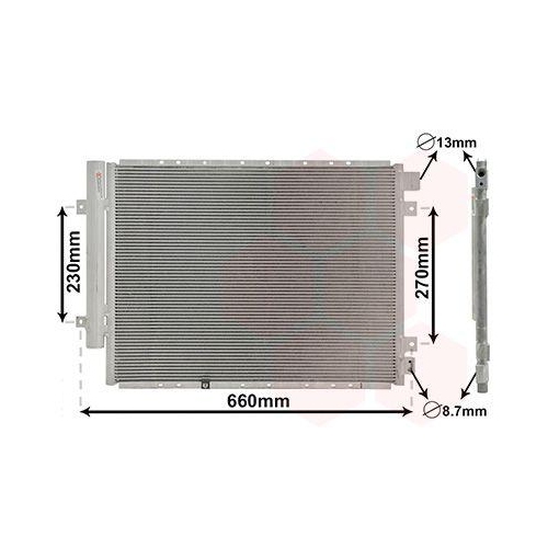 VAN WEZEL Kondensator, Klimaanlage 83015704